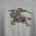 Burberry Hoodie Equestrian Knight Check Logo Print Black Grey #B68612