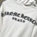 Chrome Hearts Inspired White Hoodie With Signature Cross Logo Print #A54444