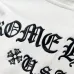 Chrome Hearts Inspired White Hoodie With Signature Cross Logo Print #A54444