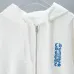 Chrome Hearts Zip Up Hoodie Blue Gothic Script Logo, White &amp; Black #B68586