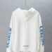 Chrome Hearts Zip Up Hoodie Blue Gothic Script Logo, White &amp; Black #B68586