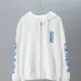 Chrome Hearts Zip Up Hoodie Blue Gothic Script Logo, White &amp; Black #B68586