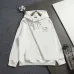 Dior Christian Dior Atelier Logo Embroidered Hoodie, White Khaki Dark Brown Black #B68834