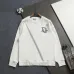 Dior Classic Dior Logo Embroidered Crew Neck Sweatshirt, White and Black #B68835