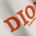 Dior Crew Neck Sweatshirt With Orange Logo Print On Chest, White, Black #B69223