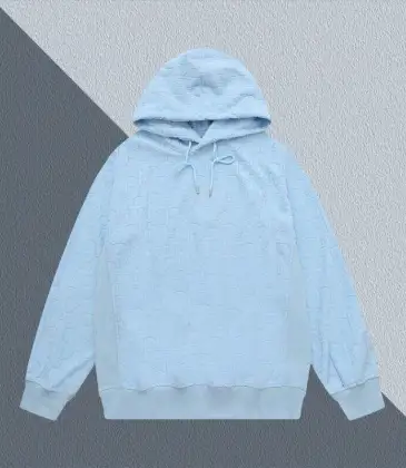 D-ior Light Blue Hoodie With Signature Monogram Pattern And Classic Hooded Style #A54431