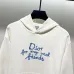 Stylish D-ior - Inspired Cream Hoodie with Unique Slogan Print #A54443