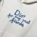 Stylish D-ior - Inspired Cream Hoodie with Unique Slogan Print #A54443