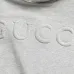 Gucci Classic Embroidered Solid Logo Hoodie, White, Grey, Black #B68823