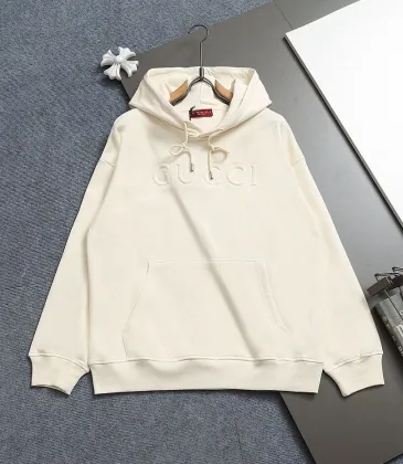 Gucci Classic Embroidered Solid Logo Hoodie, White, Grey, Black #B68823
