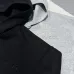 Gucci Full Zip Hoodie, 460gsm Heavyweight Fabric, Heather Grey, Black #B68843