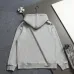 Louis Vuitton 3D Embroidery Zip Up Hoodie, Grey, Black #B68811