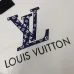 Louis Vuitton Blue Monogram LV Logo Crewneck Sweatshirt, Black, White #B69194