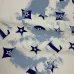 Louis Vuitton Blue Star Graffiti Crewneck Sweatshirt, Black, White #B69190