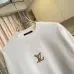 Louis Vuitton Crew Neck Sweatshirt With Gold Embroidered Logo, White, Black #B69222