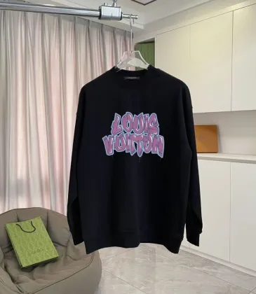 Louis Vuitton Hoodies for MEN Black/White #A54461