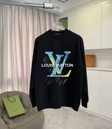 Louis Vuitton Hoodies for MEN Black/White #A54872