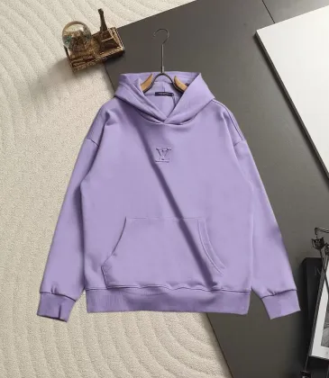 Louis Vuitton Minimal Debossed LV Logo Pullover Hoodie For Men Black Purple Burgundy #B67387