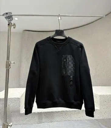 Louis Vuitton Monogram Pocket Crewneck Sweatshirt, Black #B68812