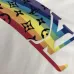 Louis Vuitton Rainbow Monogram Logo Crewneck Sweatshirt, Black, White #B69193