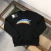 Louis Vuitton Rainbow Monogram Logo Crewneck Sweatshirt, Black, White #B69193