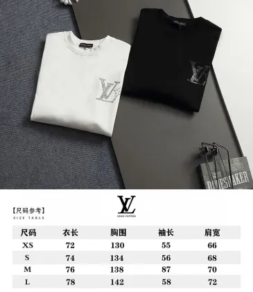 Louis Vuitton Rhinestone Crewneck Sweatshirt, White, Black #B68810
