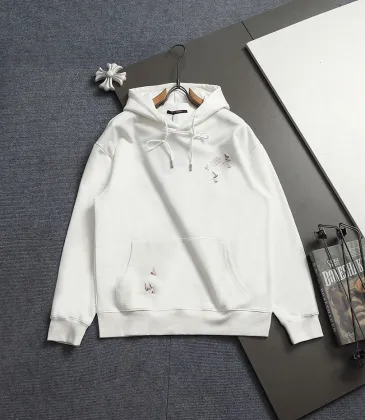 Louis Vuitton Sailboat‑Scene Embroidery Pullover Hoodie Men Sweatshirt, White, Navy Blue #B67993