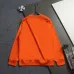 Moncler Classic Script Logo Embroidered Crew Sweatshirt, Orange Cream Black #B68828