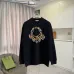 Moncler Sketch Circle Logo Crewneck Sweatshirt, Black &amp; White #B69214