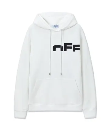 Off - White White Hoodie With Bold Back Text And Brand Story Print #A54453 Off - White White Hoodie With Bold Back Text And Brand Story Print #A54453