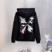 Off-White Flying Birds Arrow Print Hoodie, Black, White #B69188