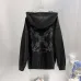 Off-White Hoodie Abstract Arrow Back Graphic Pullover, Black #B68573