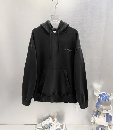 Off-White Hoodie Abstract Arrow Back Graphic Pullover, Black #B68573