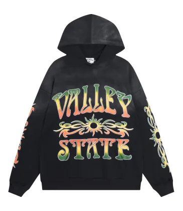Valley State Flame Sun Graphic Pullover Hoodie, Blue Black #B68261