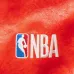 Balenciaga Red Faux Leather NBA 10 Heavy Embroidery Varsity Jacket #B68987
