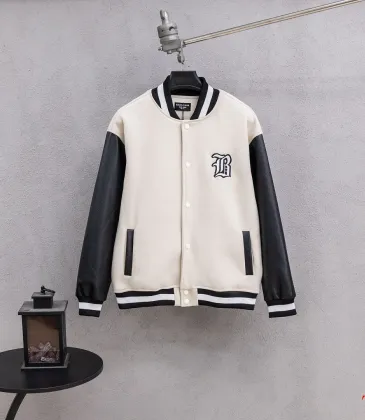 Balenciaga Runway Wool Leather Sleeve Varsity Jacket #B68986