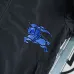 Burberry Blue Embroidered Logo Hooded Windbreaker Jacket, Black #B68291