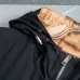 Burberry Embroidered Logo Hooded Windbreaker Jacket, Black #B68289
