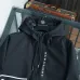 Burberry Letter Print Hooded Windbreaker Jacket, Black #B68295