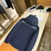 Burberry Letter Print Hooded Windbreaker Jacket, Navy Blue #B68298