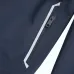 Burberry Letter Print Hooded Windbreaker Jacket, Navy Blue #B68298