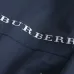Burberry Letter Print Hooded Windbreaker Jacket, Navy Blue #B68298
