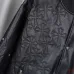 Chrome Hearts Black Faux Leather Heavy Embroidery Varsity Jacket #B68985