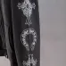 Chrome Hearts Full Zip Hooded Jacket With Cross Print On Sleeves, Vintage Black #B69219