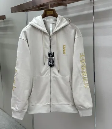 Chrome Hearts Zip Hoodie Golden Cross Back Print, Off White & Black #B68587 Chrome Hearts Zip Hoodie Golden Cross Back Print, Off White & Black #B68587