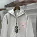 Chrome Hearts Zip Hoodie Pink Circular Graphic Front &amp; Back, Multi Colors #B68591