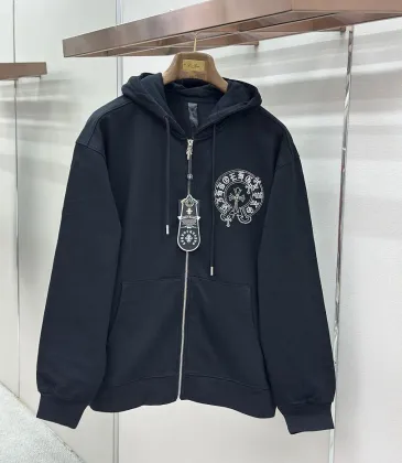 Chrome Hearts Zip Hoodie Pink Circular Graphic Front &amp; Back, Multi Colors #B68591