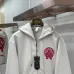 Chrome Hearts Zip Hoodie Red &amp; Yellow Cross Print Front &amp; Back, Multi Colors #B68592