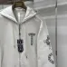 Chrome Hearts Zip Up Hoodie Scroll Print On Sleeves, Off White &amp; Black #B68588