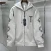 Chrome Hearts Zip Up Hoodie Scroll Print On Sleeves, Off White &amp; Black #B68588